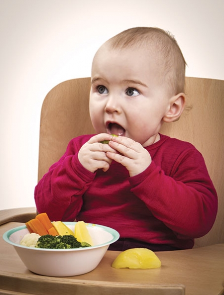 'Baby-led weaning is slightly easier if you are breastfeeding because it fits with the ethos of baby deciding how much they want'